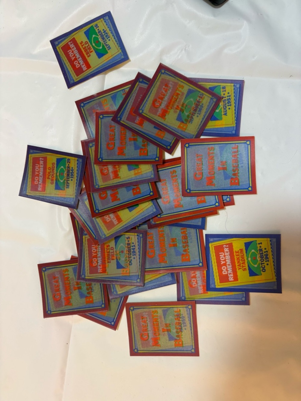 Vintage 1988 Do You Remember in Baseball Motion Insert Cards 26 of them